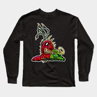 Good Vs Evil Cartoon Imaginary Devil Angel Monster Long Sleeve T-Shirt